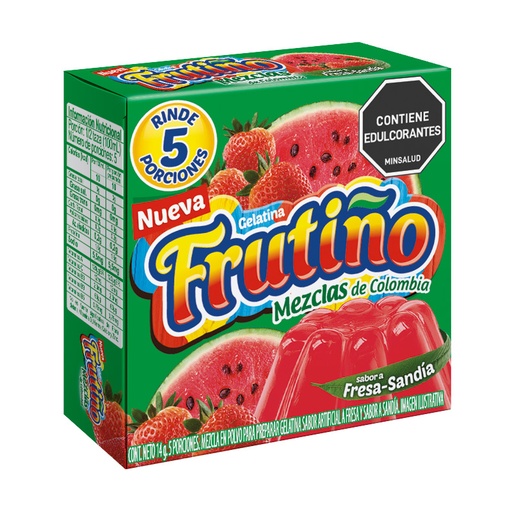 [056093] Gelatina Frutiño Fresa Sandía 14Gr