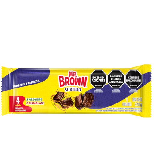 [056095] Brownie Surtido Bimbo 4 Unidades 220Gr