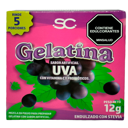 [056119] Gelatina Suplacol Uva Endulzado Con Stevia 12Gr