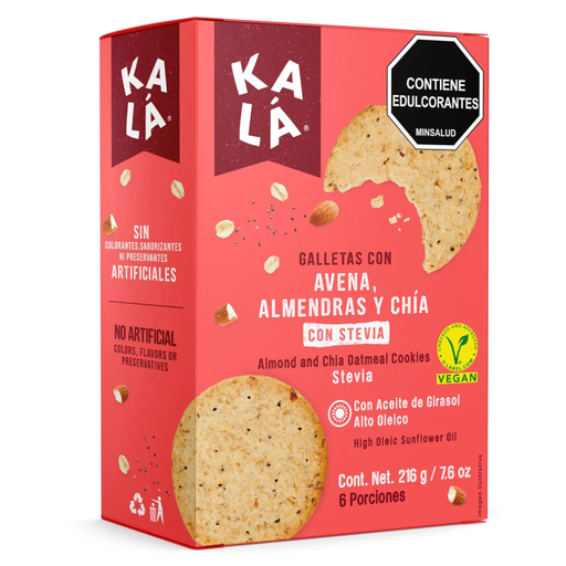 [056134] Galletas Kala Con Avena Y Arándanos  Con Stevia  216Gr