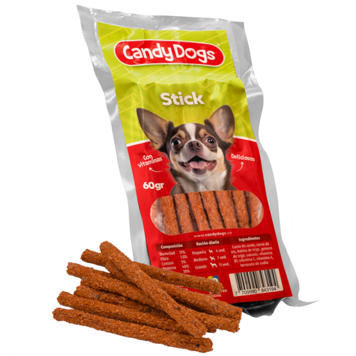 [056143] Stick Para Perros Candy Dogs 60Gr