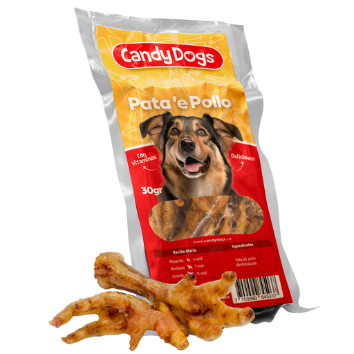 [056144] Pata'e Pollo Perros Candy Dogs 30Gr