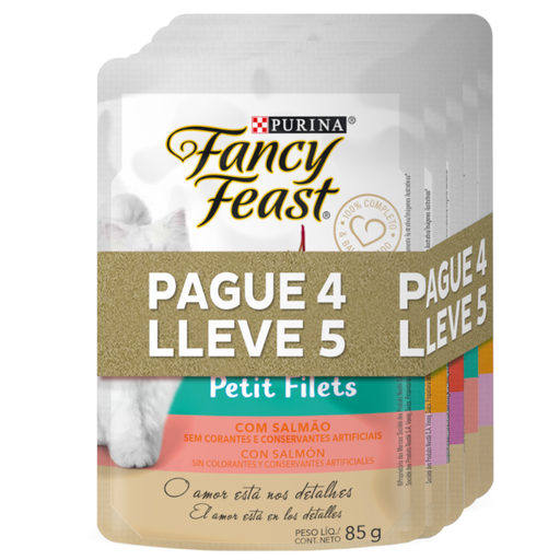 [056149] Fancy Feast Petit Filets Surtido 85Gr Pague 4 LLeve 5