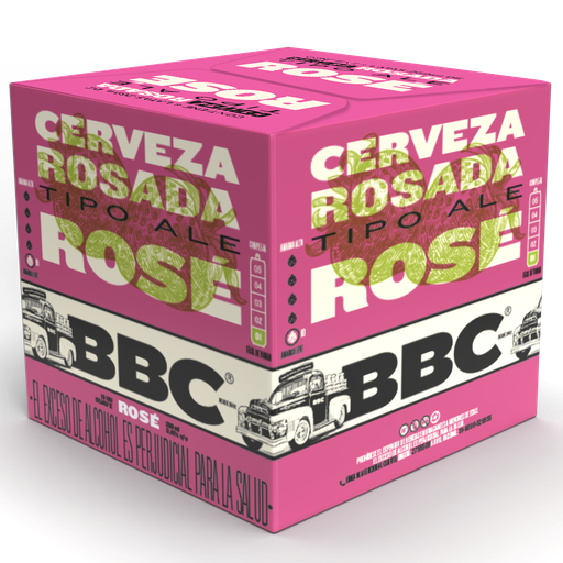 [056154] Cerveza BBC Rosada Lata 4 Unidades 1076Cc