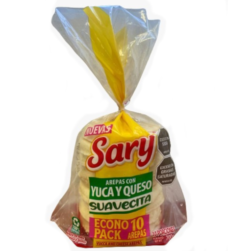 [056164] Arepas Yuca Queso Sary Suavecita 10 Unidades 700Gr