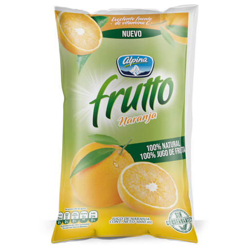 [056167] Jugo De Naranja Frutto Alpina Bolsa 1000Ml