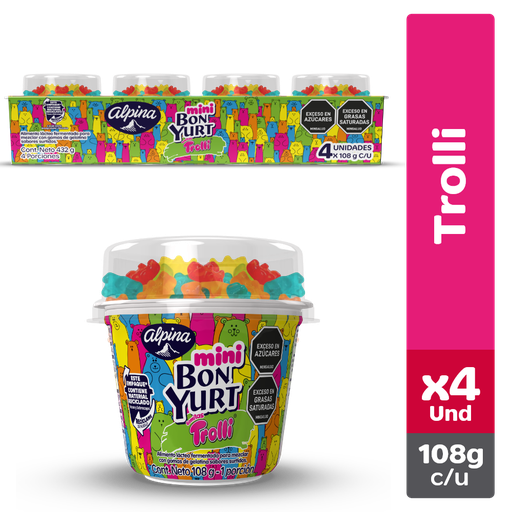 [056169] Bonyurt Mini Trolli 108Gr 4 Unidades