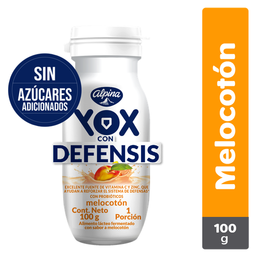 [056171] Yox Defensis Melocotón Sin Azúcar 100Gr
