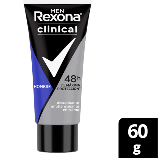 [056210] Desodorante Crema Rexona Clinical Men Tubo 60Gr