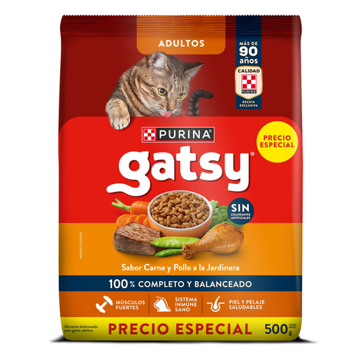 [056226] Gatsy Purina Adultos Carne Y Pollo 500Gr