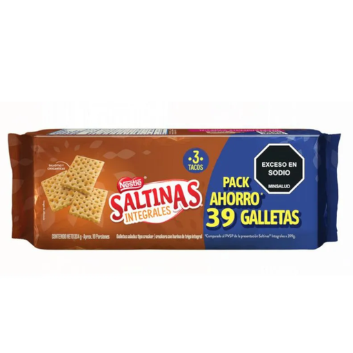 [056244] Galletas Saltinas Integral 3 Tacos 324Gr