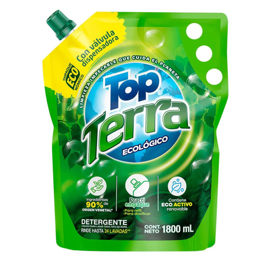 [051887] Detergente Líquido Top Terra Doypak 1800Ml