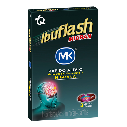 [019457] Ibuflash Mk Migrán 8 Cápsulas