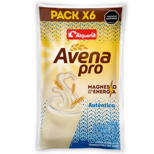 [056267] Avena Pro Alqueria Aunténtica Bolsa 180Gr 6 Unidades