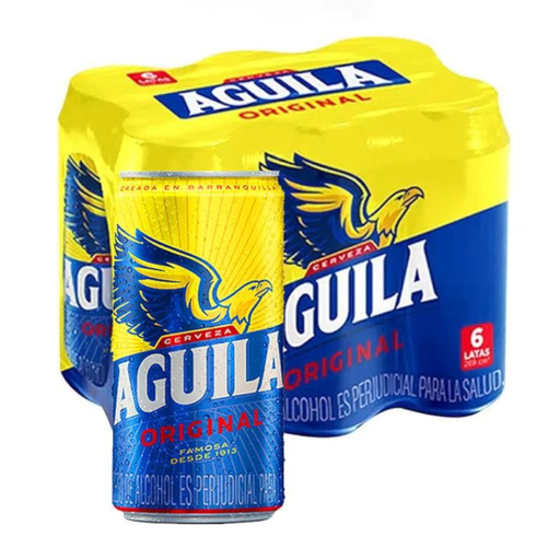 [056332] Cerveza Aguila Lata 269Cc 6 Unidades