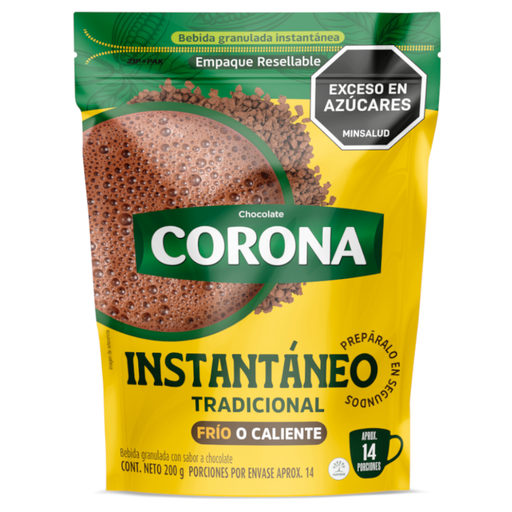 [056344] Chocolate Corona Instantáneo Tradicional 200Gr