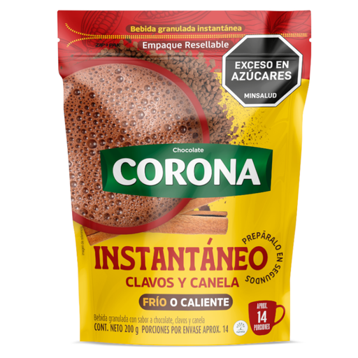 [056345] Chocolate Corona Instantáneo Clavos Y Canela 200Gr