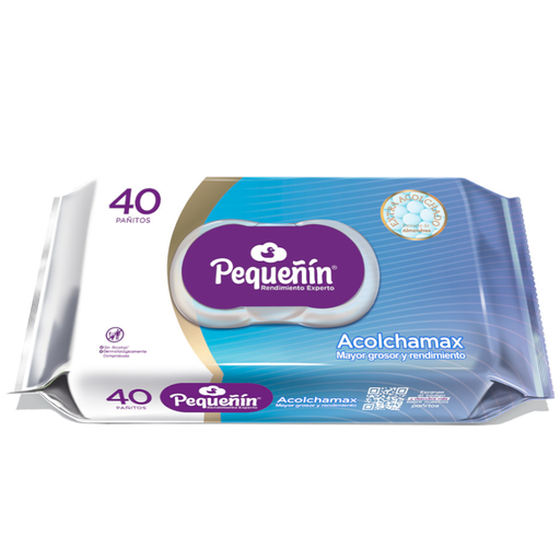 [056384] Pañitos Humedos Pequeñin Acolchamax 40 Unidades