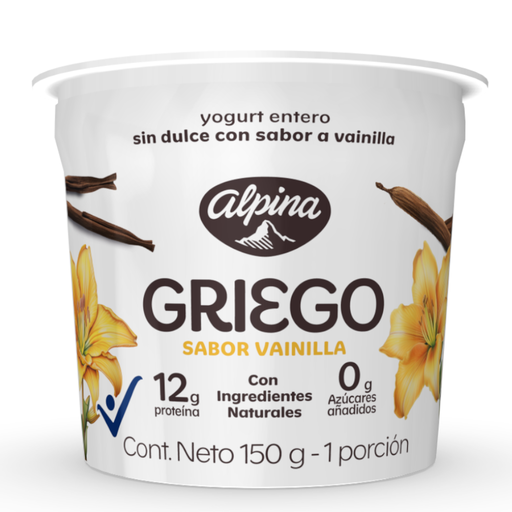 [056408] Yogurt Griego Alpina Vainilla 150Gr