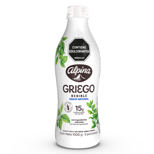 [056410] Yogurt Griego Alpina Bebible Sabor Natural 1000Gr