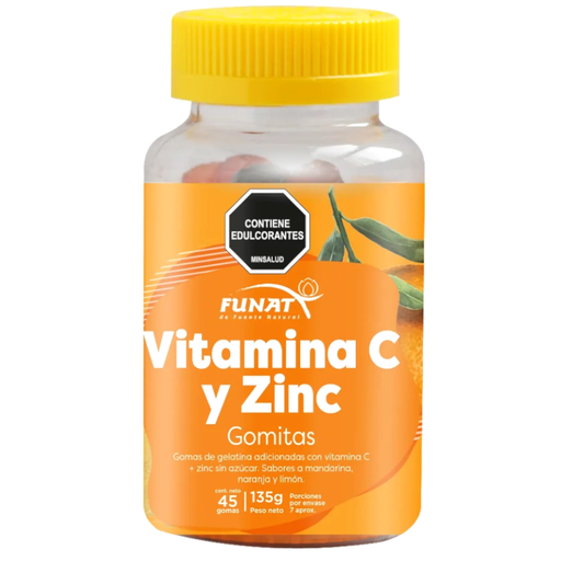 [056435] Gomitas Vitamina C Y Zinc Funat Tarro 135Gr