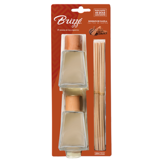 [056439] Ambientador Brizze Palitos De Rattán Bosques De Canela 60Ml 2 Unidades