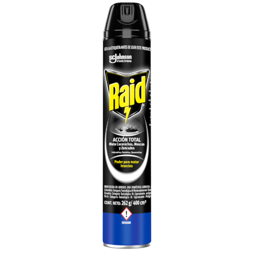 [056472] Raid Acción Total Cucarachas Moscas Y Zancudos 400Ml