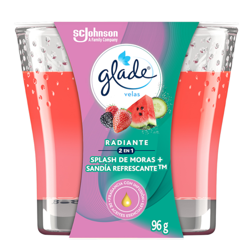 [056474] Vela Aromatizada Glade Sandia Refrescante 96Gr
