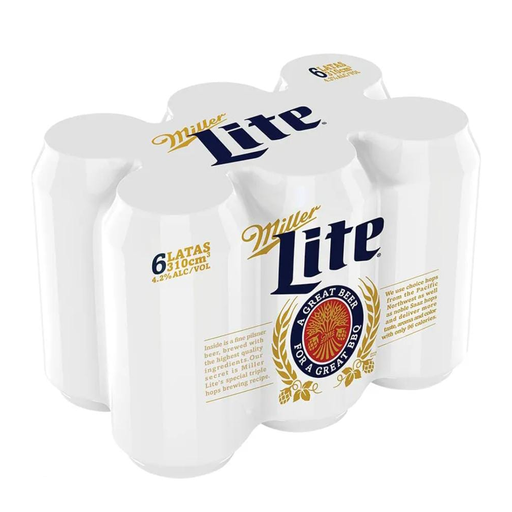 [056481] Cerveza Miller Lite Lata 310Cc 6 Unidades