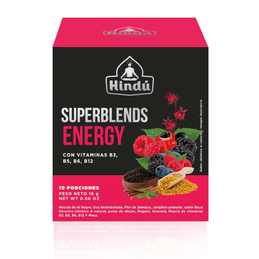 [056484] Té Hindú Superblends Energy 10 Unidades 16Gr