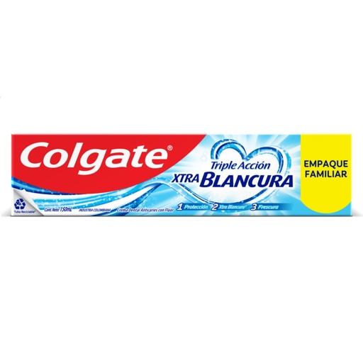 [056502] Crema Dental Colgate Triple Acción Xtra Blancura 150Ml