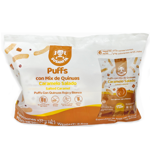 [056525] Puffs Susanita Caramelo Salado 12Gr 6 Unidades