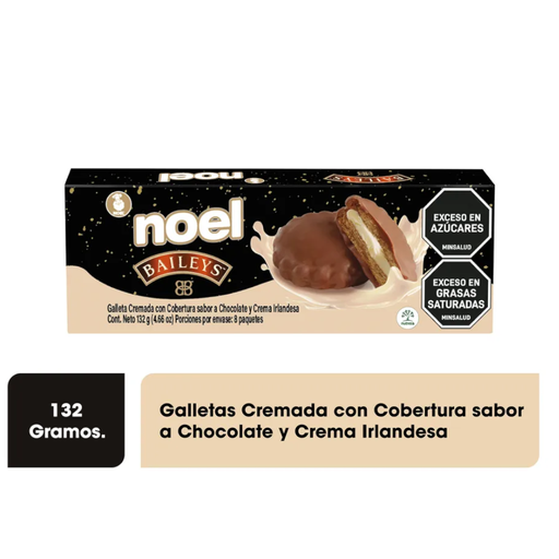 [056548] Galletas Noel Baileys Con Cobertura Sabor Chocolate 132Gr