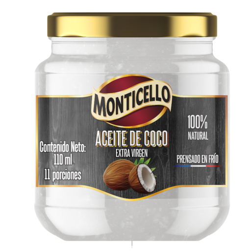 [056552] Aceite  De Coco Monticello Extra Virgen 110Ml