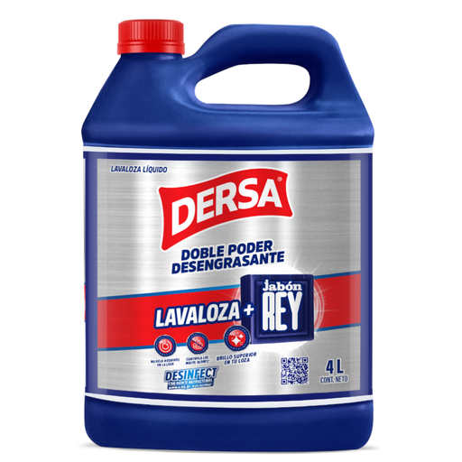 [056554] Lavaloza Líquido Dersa + Jabón Rey 4L