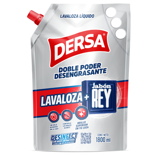 [056555] Lavaloza Líquido Dersa + Jabón Rey Doypak 1800Ml