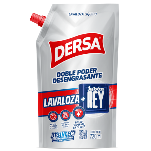 [056556] Lavaloza Líquido Dersa + Jabón Rey Doypak 720Ml