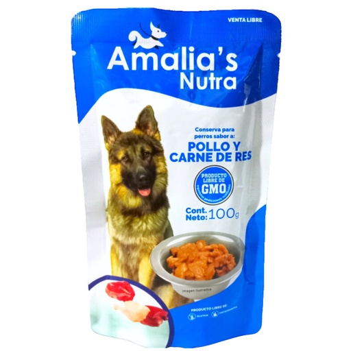 [056572] Snack Perros Pollo Y Carne De Res Amalia's Nutra 100Gr