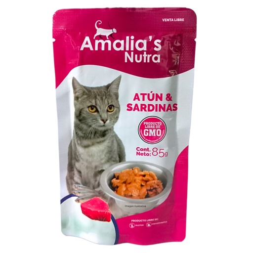 [056574] Snack Gatos Amalia's Nutra Atún Y Sardinas 100Gr