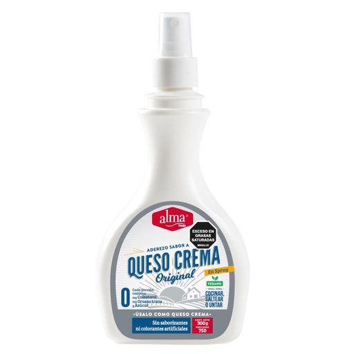 [056598] Aderezo Sabor Queso Crema Original Alma Foods  300Gr