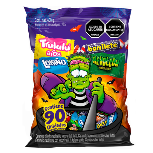 [056626] Piñata Halloween Mix Trululu 90 Unidades 400Gr