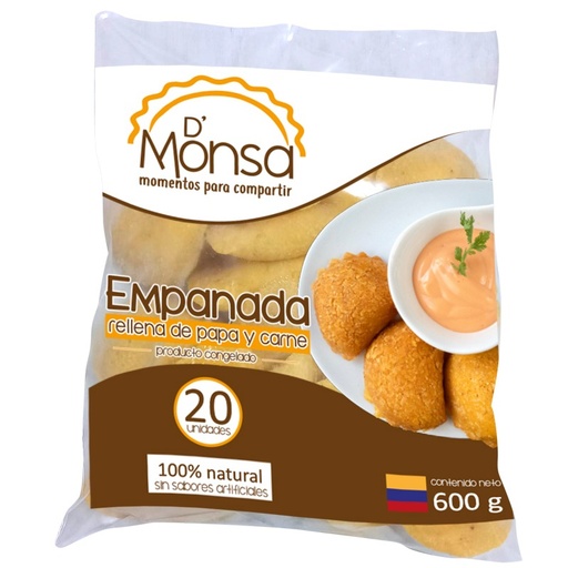 [056643] Empanada De Papa Y Carne D'Monsa 20 Unidades 600Gr