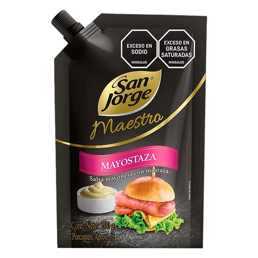 [056654] Salsa Mayostaza San Jorge Maestro Doypak 200Gr