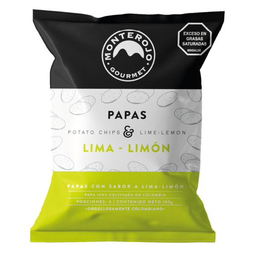 [056674] Papas Lima Limón Monterojo Gourmet 100Gr