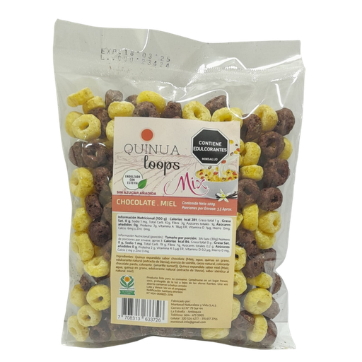 [056706] Quinua Loops  Mix Montisol Chocolate  Miel 100Gr