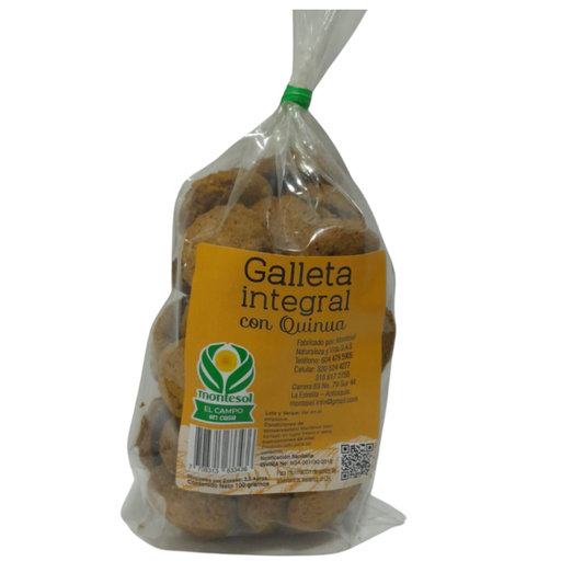 [056709] Galletas Integral Quinua Montesol 100Gr
