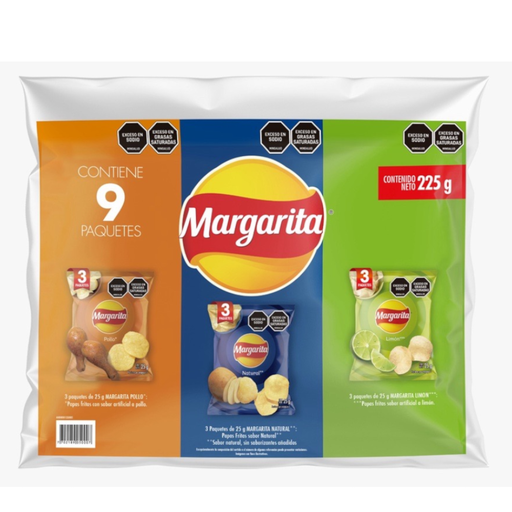 [056711] Papas Surtida Margarita  9 Unidades 225Gr
