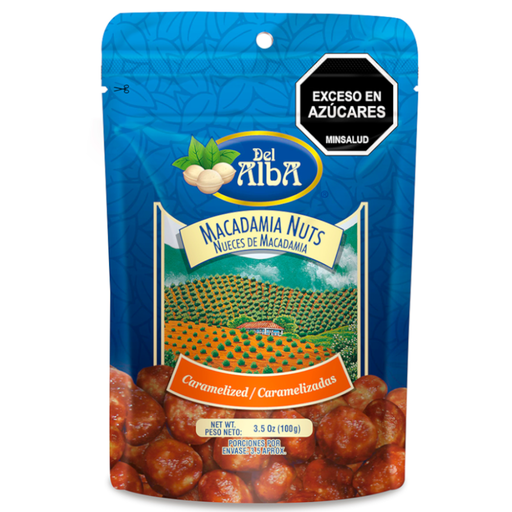[056717] Nueces De Macadamia Caramelizadas Del Alba 100Gr
