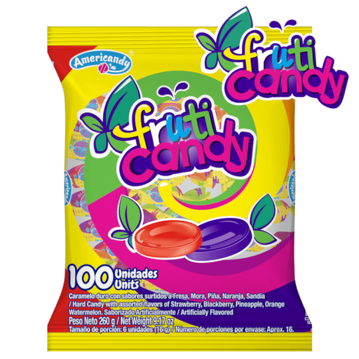 [056761] Confite Fruti Candy Americandy 100 Unidades 260Gr