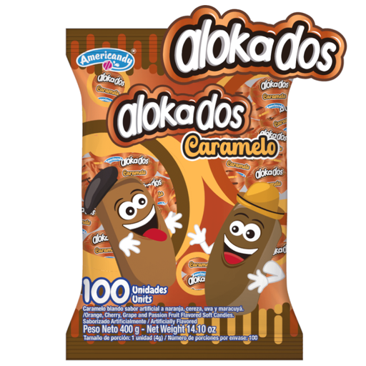 [056762] Caramelo Alocados Americandy 100 Unidades 400Gr